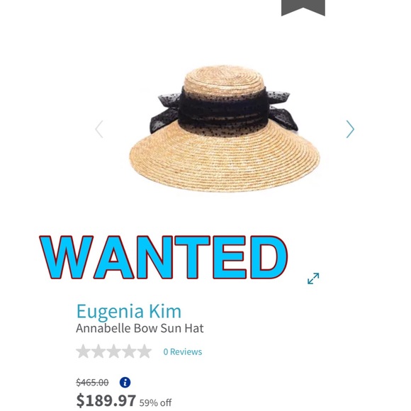 WANTED! Eugenia Kim Annabelle Tulle Bow Hat